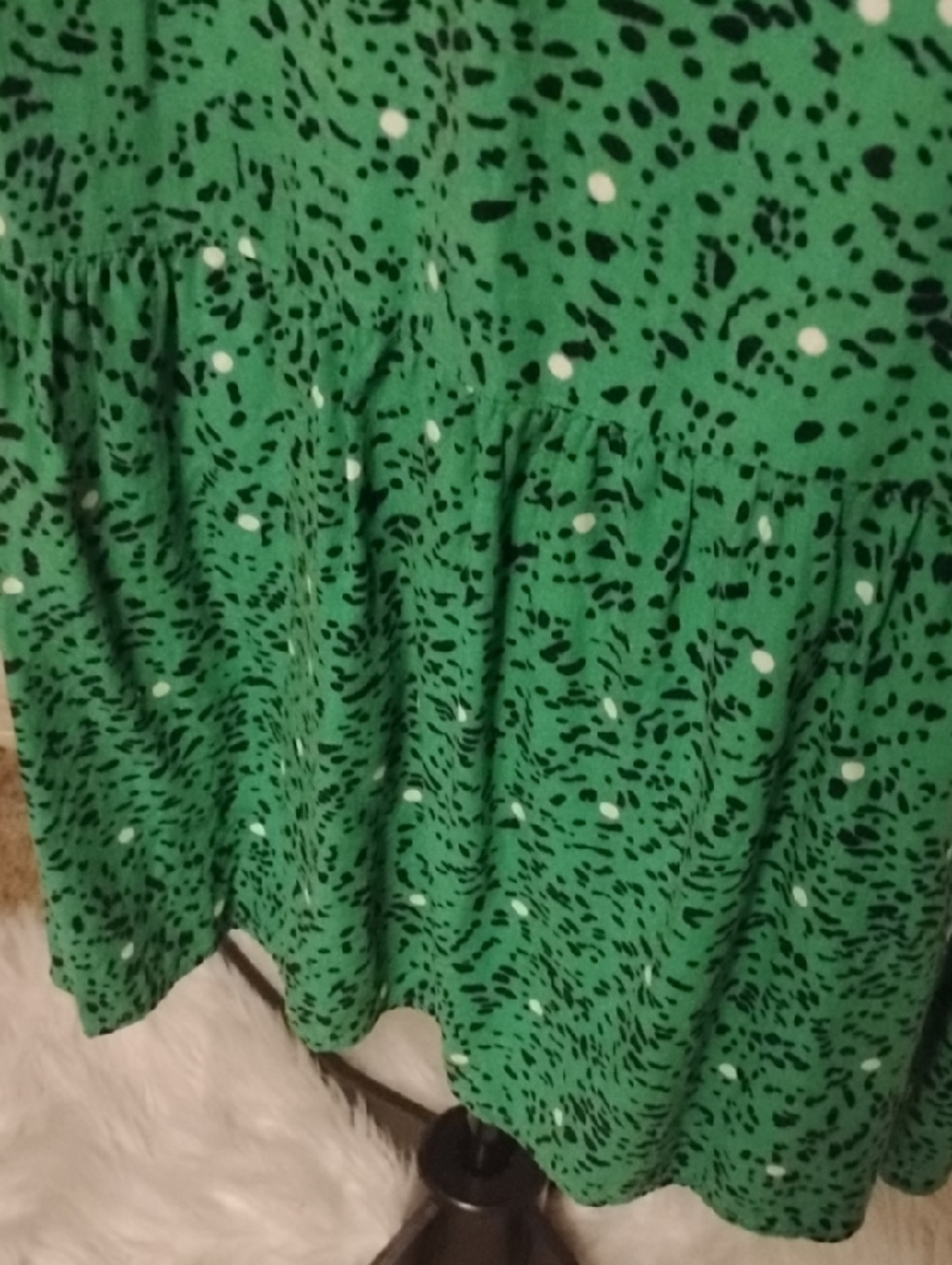 Who What Wear -Green Printed Dress- Size XXL - Picture 11 of 16